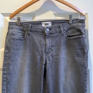PAIGE grey ankle jeans with zippered ankles - 31